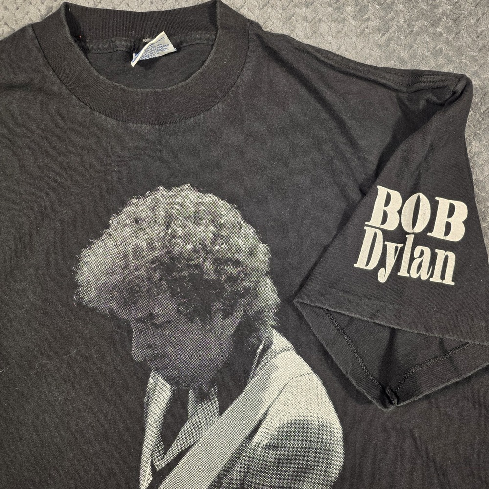 Bob Dylan Vintage 1994 Tour‎ T-Shirt Men's XL Black All Sport USA Single Stitch